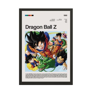 Dragon Ball Z series poster, Anime poster print, wall nursery,movie poster - Fine Art Poster Decor Home Watercolor Gift Illustration Active