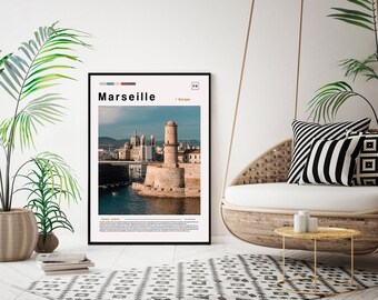 Marseille  Print, poster, wall art, artwork, photo, photography, cover, newspaper,america,poster,newspaper cover