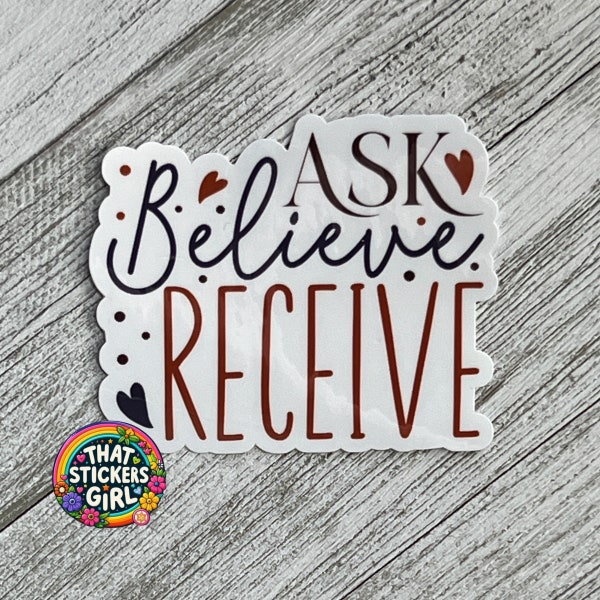 Ask Believe Receive - Etsy