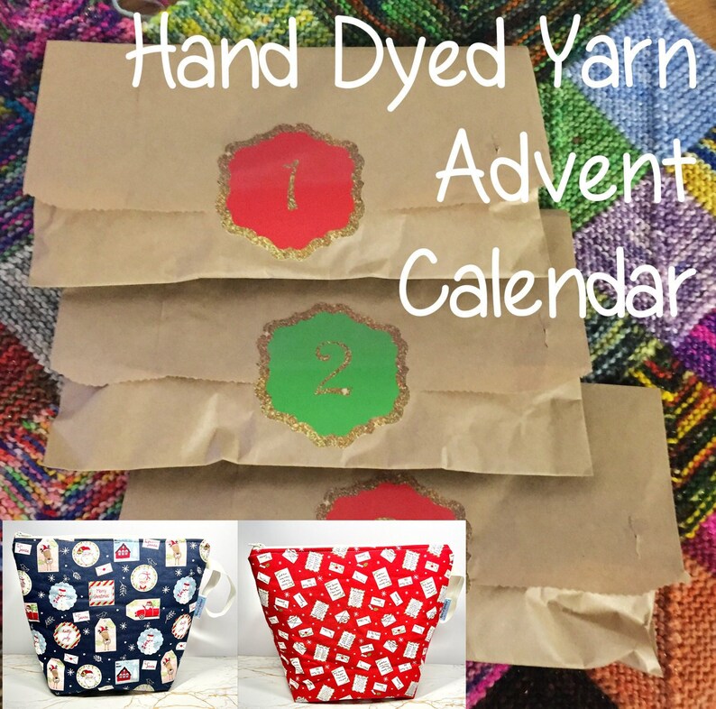 PRE ORDER 2022 Hand Dyed Christmas Advent Calendar Merino Sock Etsy UK