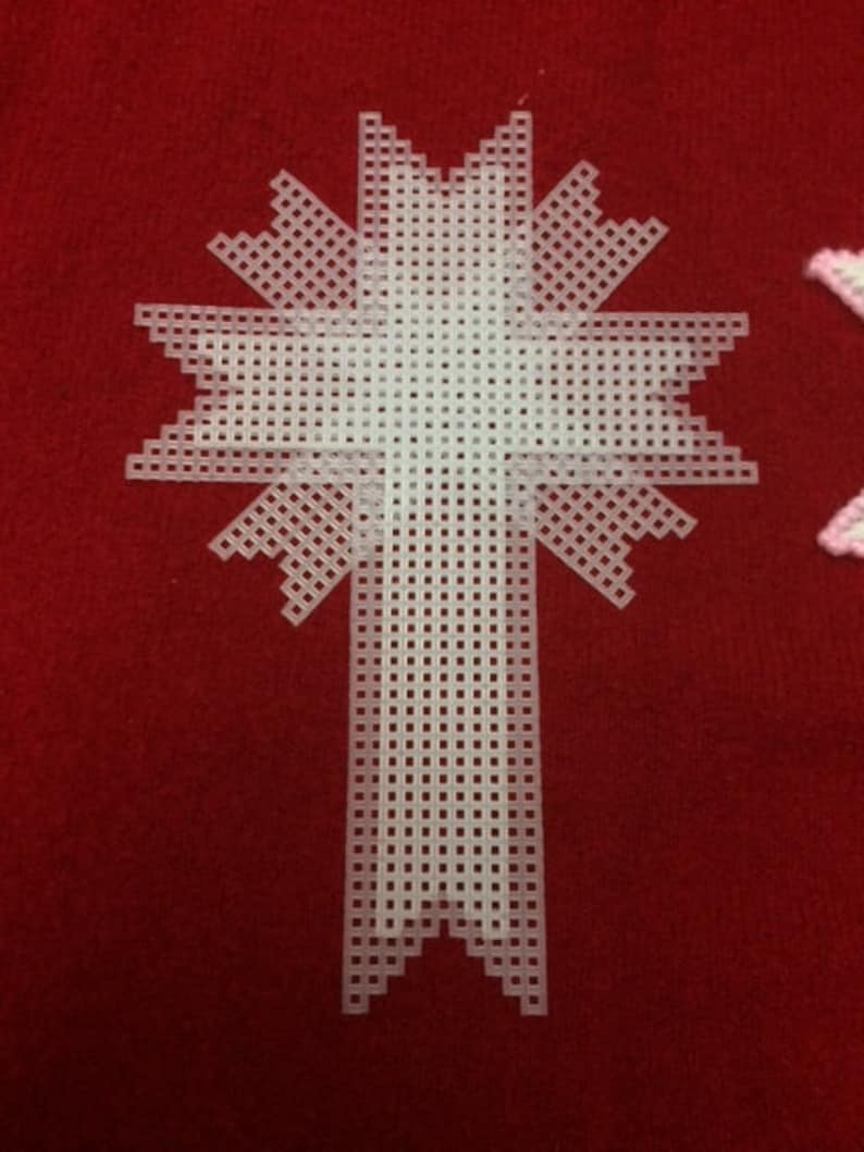 Precut Plastic Canvas Cross set for a three dimensional Etsy