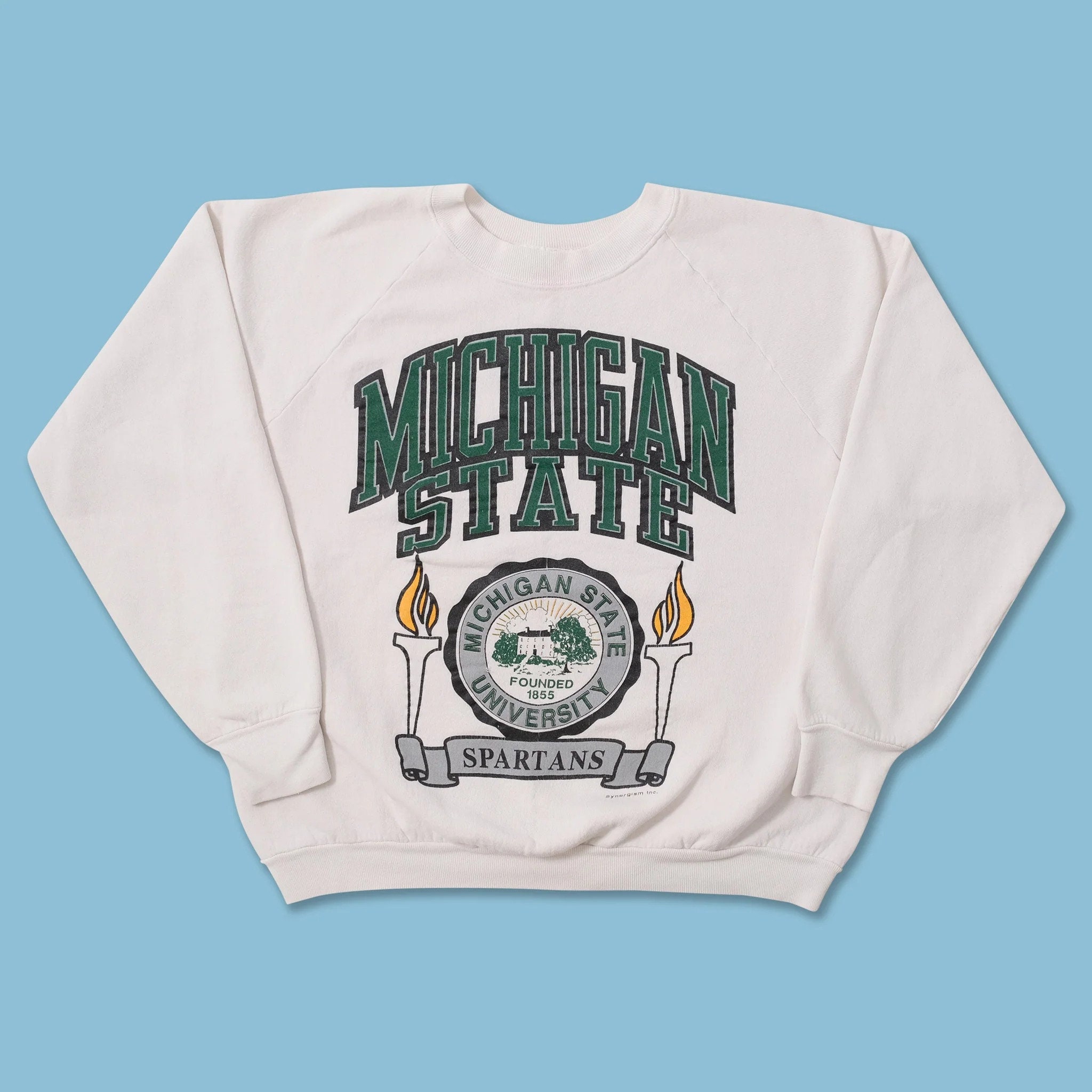 Vintage Michigan State University Spartans Logo Sweatshirt