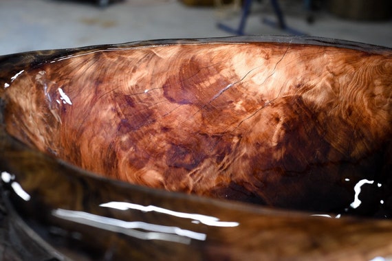 Hand Carved Wooden Bathroom Vanity Sink Made From Sinker Hand Carved Wooden Bathroom Vanity Sink, How Tall Is A Vanity With Vessel Sinker