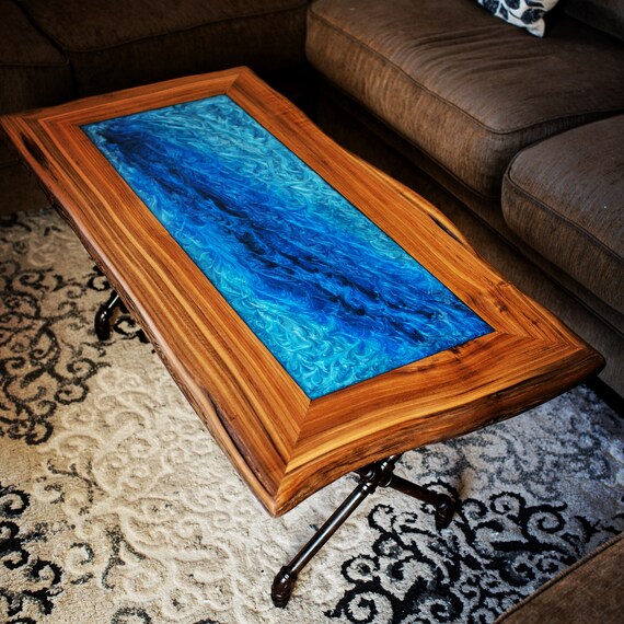 Blue River Sinker Cypress Coffee Table With Border