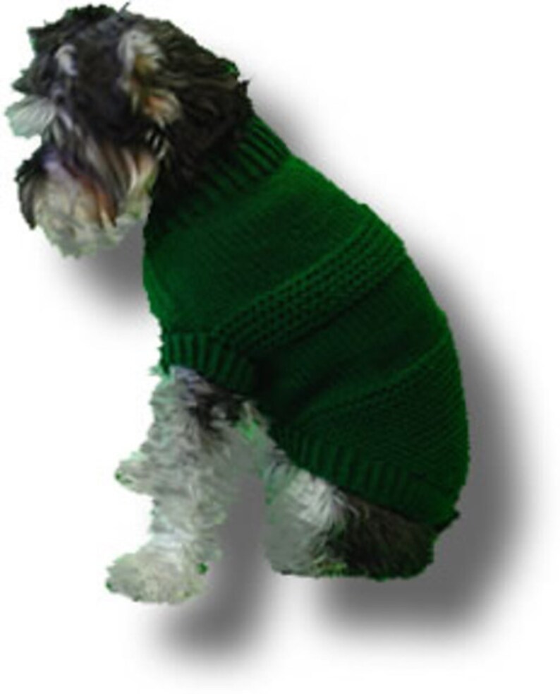 Knit / Garter Dog Sweater Pattern Etsy Canada