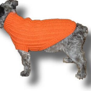 Mini-Cable Dog Sweater Pattern