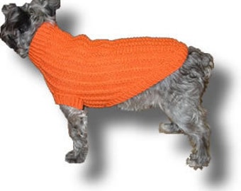 Mini-Cable Dog Sweater Pattern