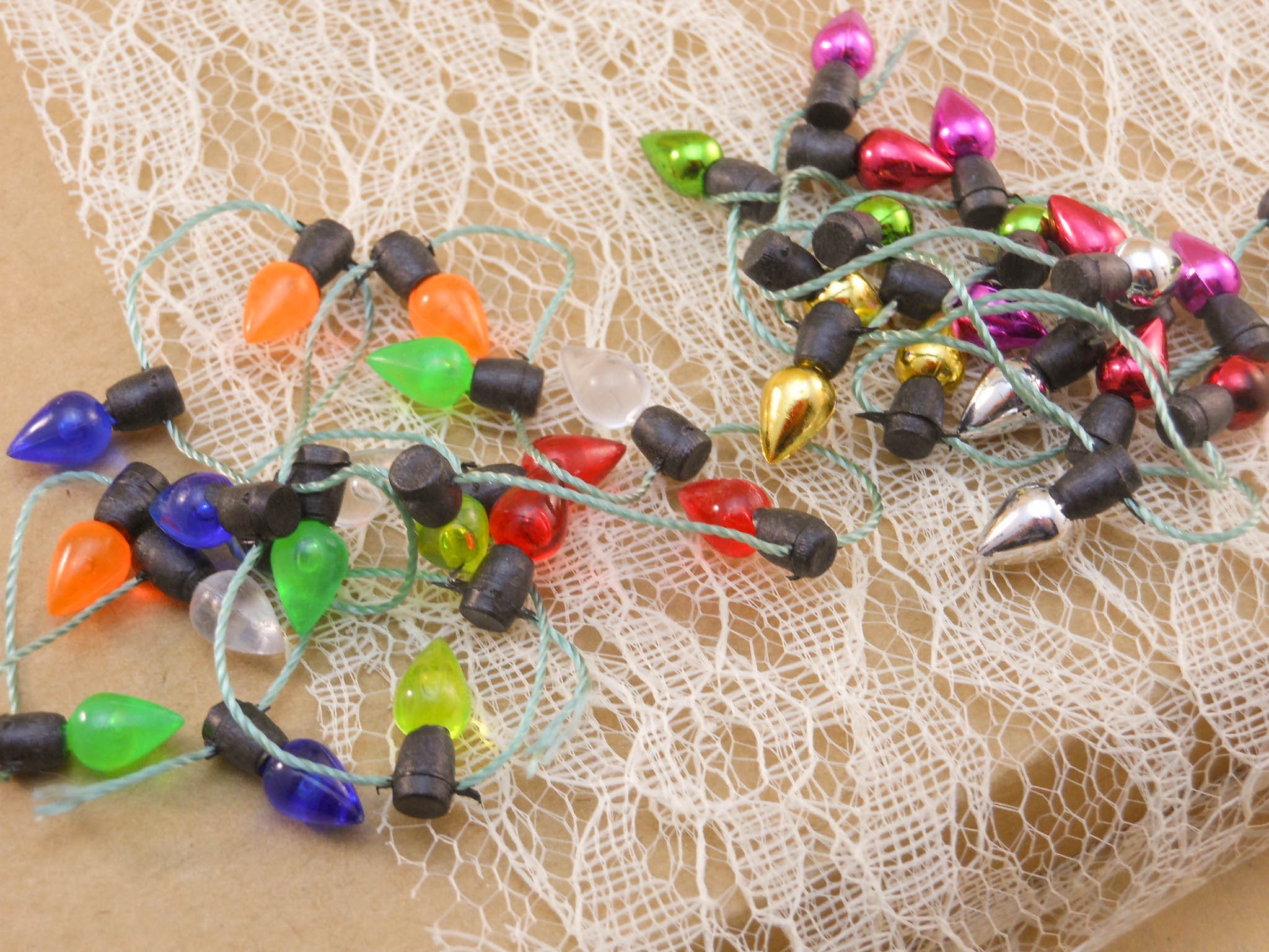 Mini Christmas lights for DIY Christmas gifts and card making Etsy