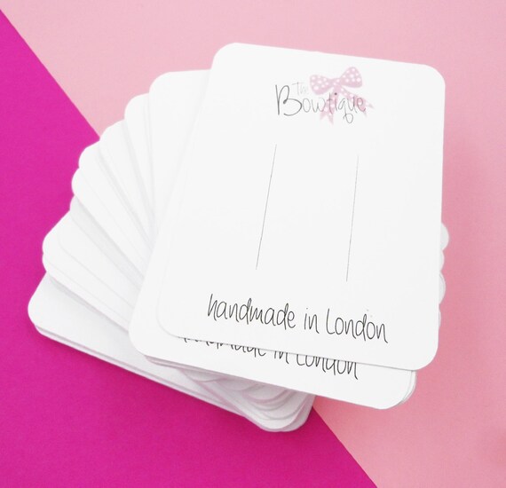 Hair Bow Display Card Custom Bow Backing Cards For Bows Etsy