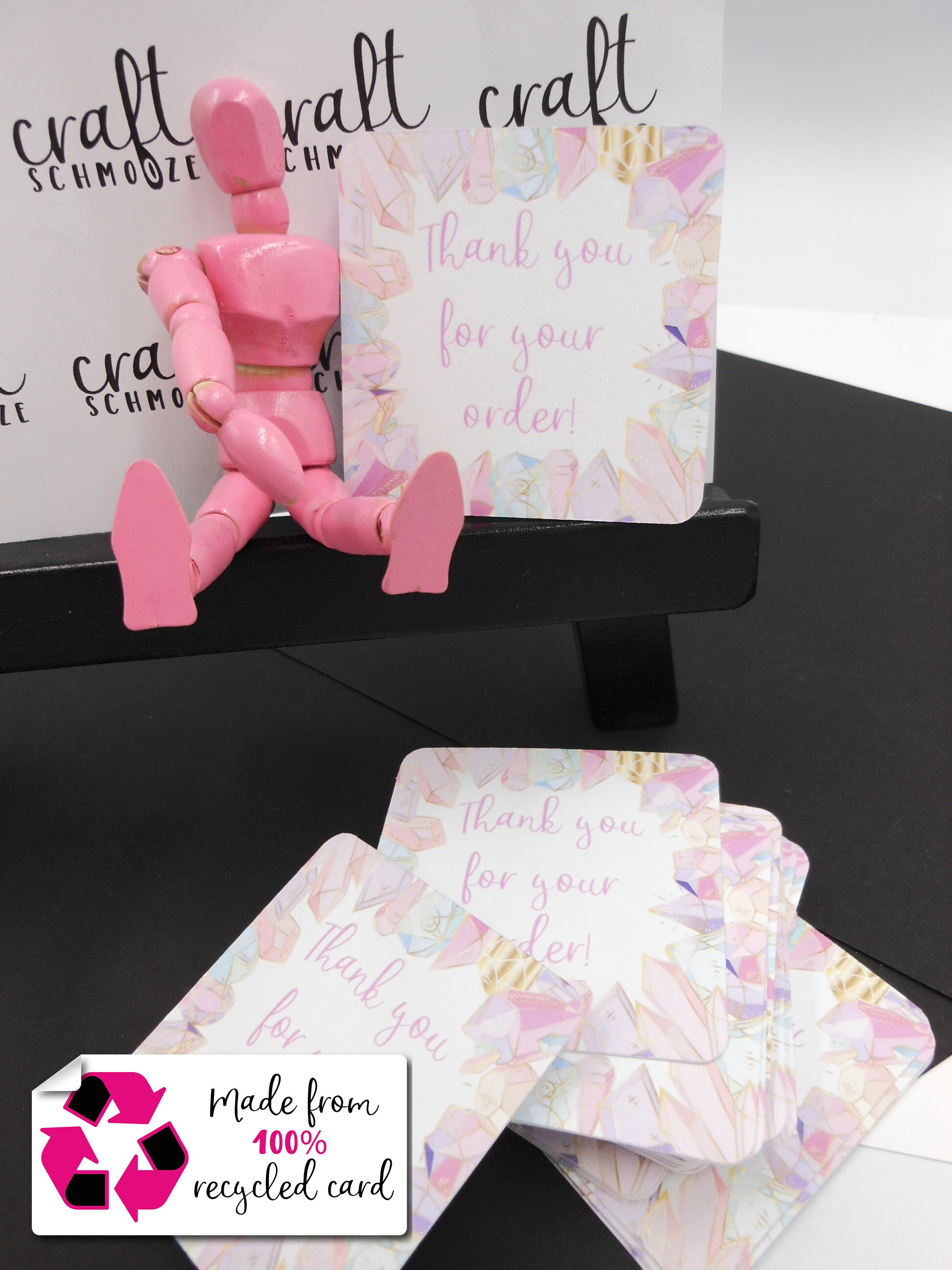 crystal thank you bag