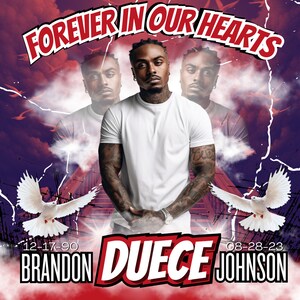 EDITABLE Forever In Our Hearts, Red Heaven&#39;s Stairway MEMORIAL Background for Funeral. CANVA add photo rip T-shirt Png Sublimation Dtf