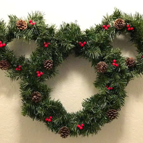 Couronne de Noël avec oreilles de Mickey