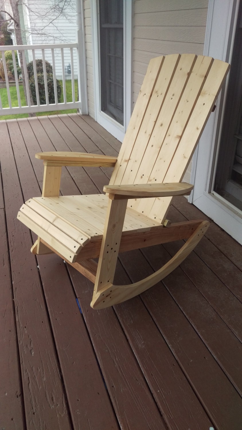 Adirondack Rocking Chair | Etsy