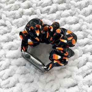 Candy Corn Chunkie Scrunchie Band | Apple Watch or Galaxy Watch
