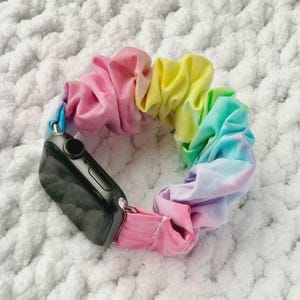 Spring Tie Dye Chunkie Scrunchie Band | Apple Watch or Galaxy Watch