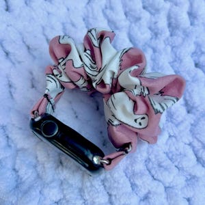 Glow in the Dark Ghost Halloween Chunkie Scrunchie Band | Apple Watch or Galaxy Watch