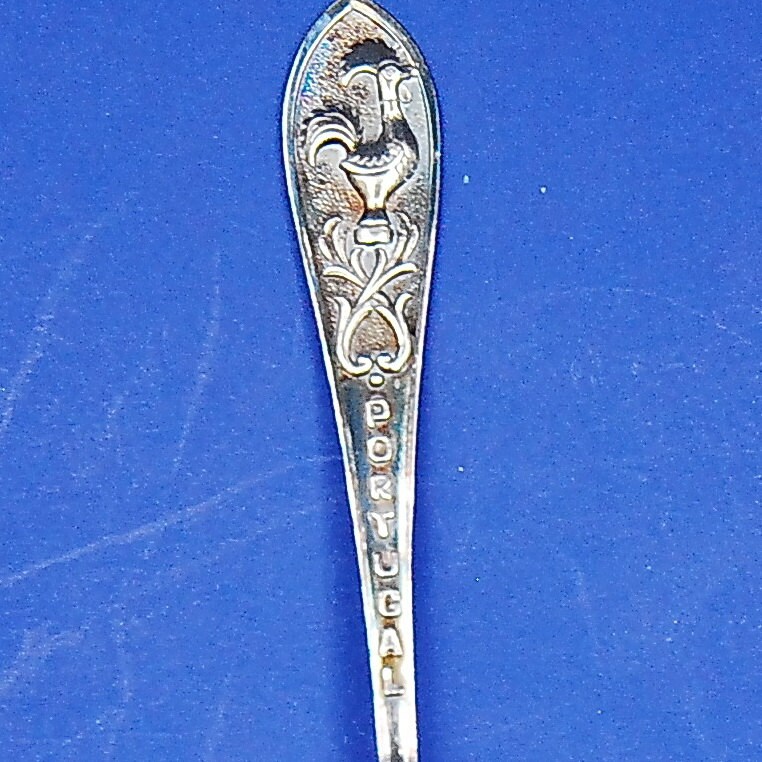 Portugal Souvenir Spoon Vintage Spoon With Rooster On Handle Etsy