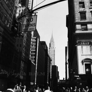 Impression de photo de l’Empire State Building, New York photographie, Photographie noir et blanc, photographie de voyage, l’architecture, horizon de New York, NYC