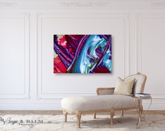 Tableau Abstrait Couleur Vive Etsy