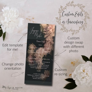Custom Template design edits photo swap | Custom amends or add-ons | Digital design changes