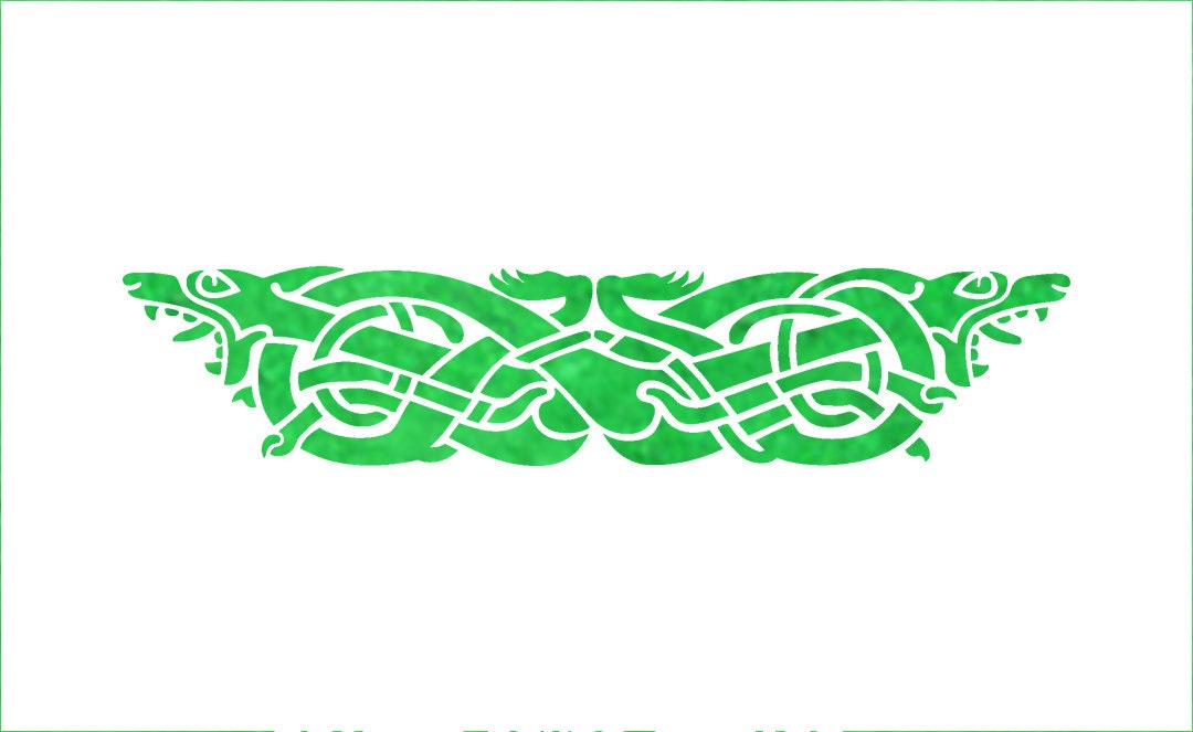 Celtic Dragon Stencil - Etsy