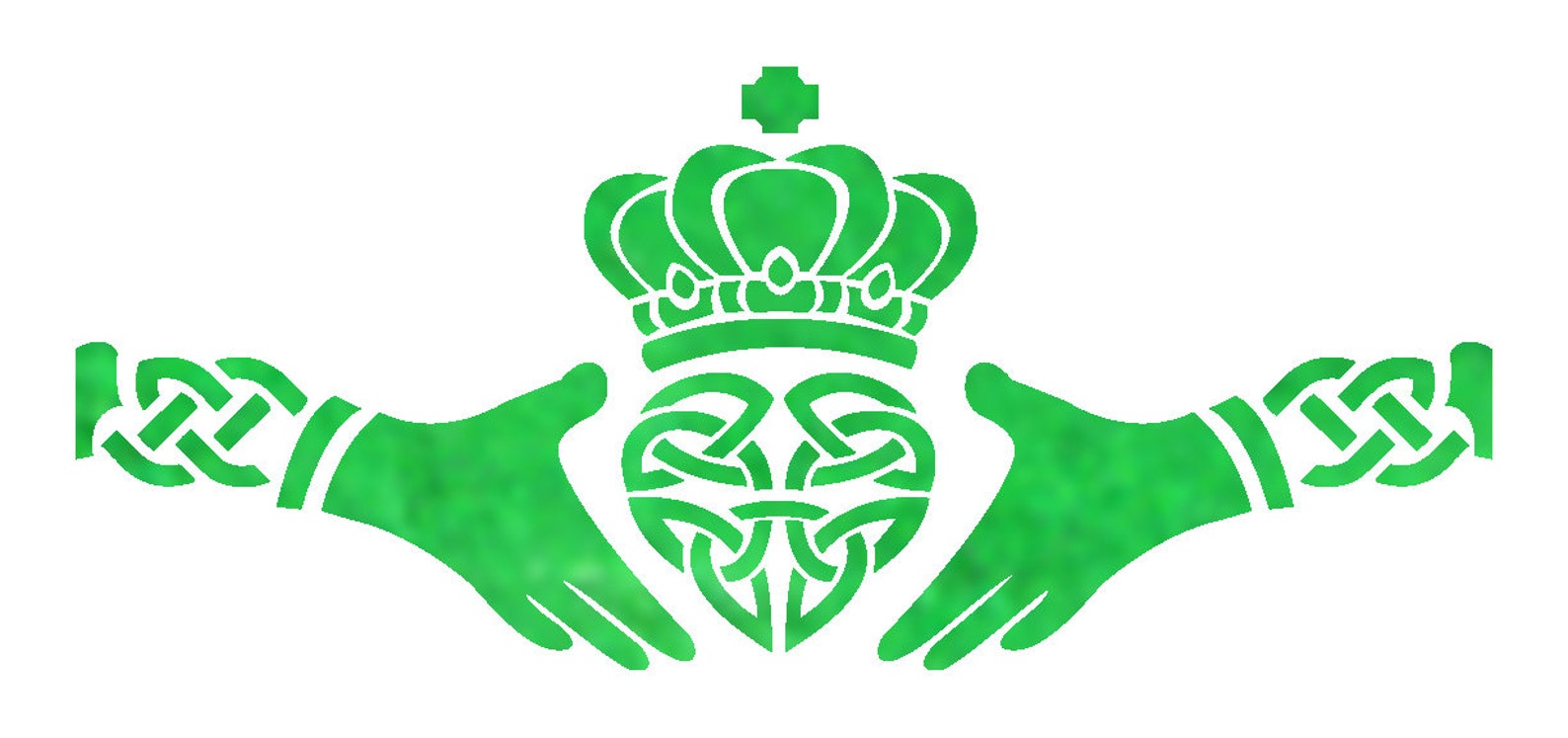 Claddagh Stencil Etsy