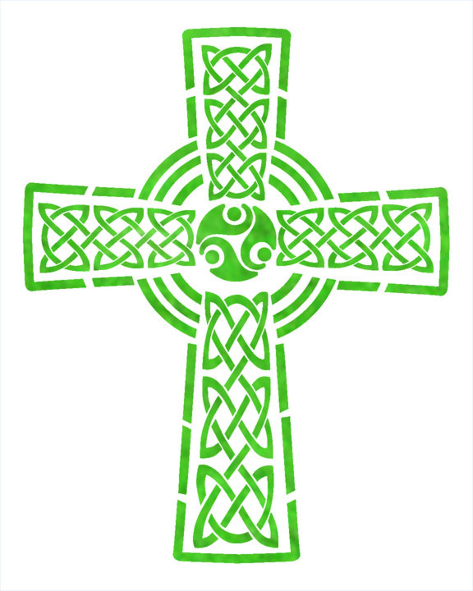 Celtic Cross Stencil - Etsy