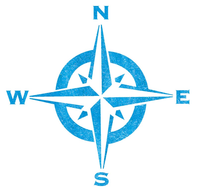 Compass Rose Stencil Etsy compass-rose-stencil-etsy