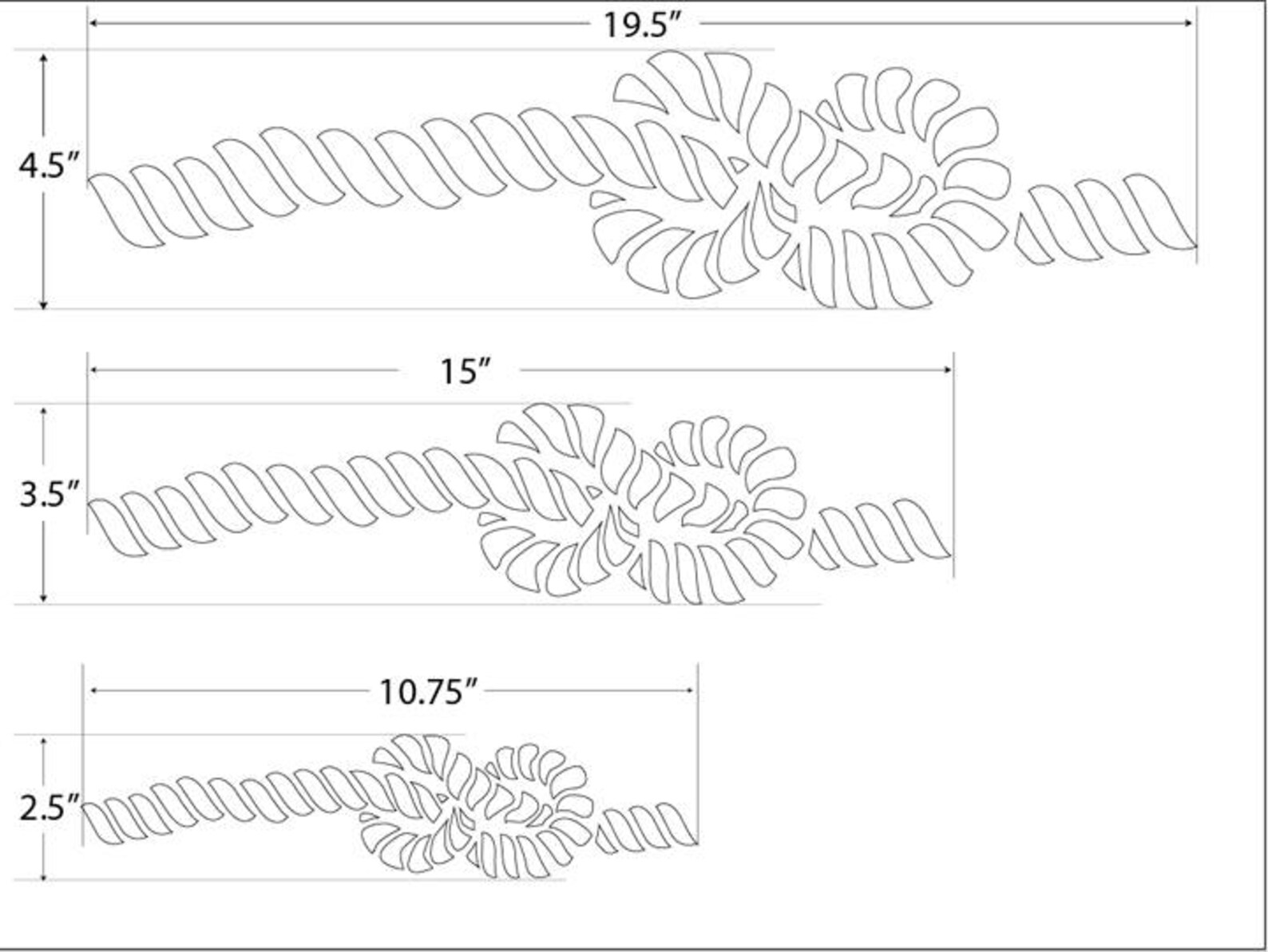 Nautical Rope Stencil Etsy