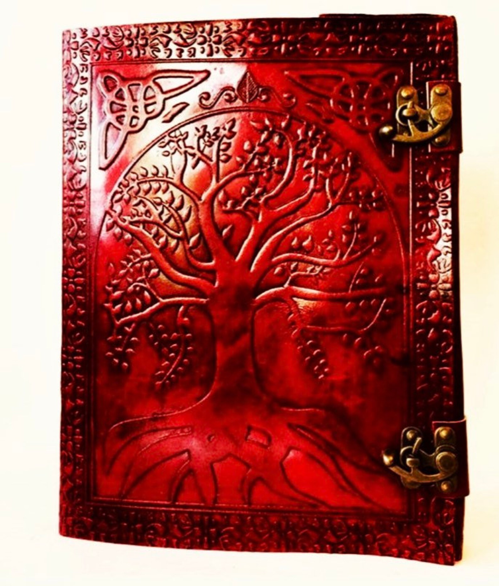 Tree of Life Leather Journal Extra Large please Note Ship | Etsy