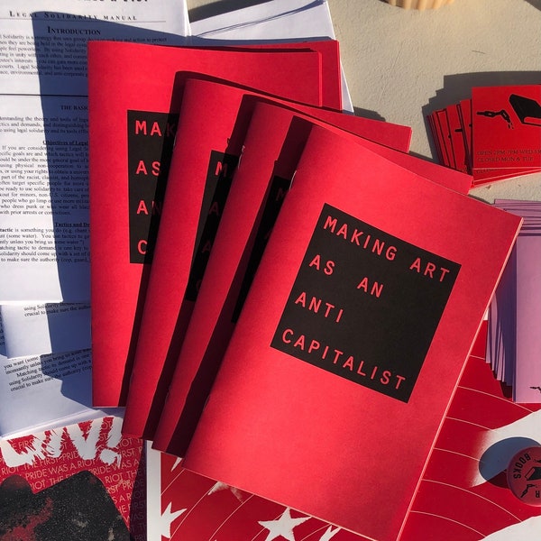 Making Art as an Anti Capitalist handmade zine, Art Pamphlet.