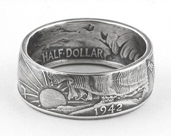 Walking Liberty Half Dollar Coin Pendant | 90% Silver | Handmade Vintage Jewelry
