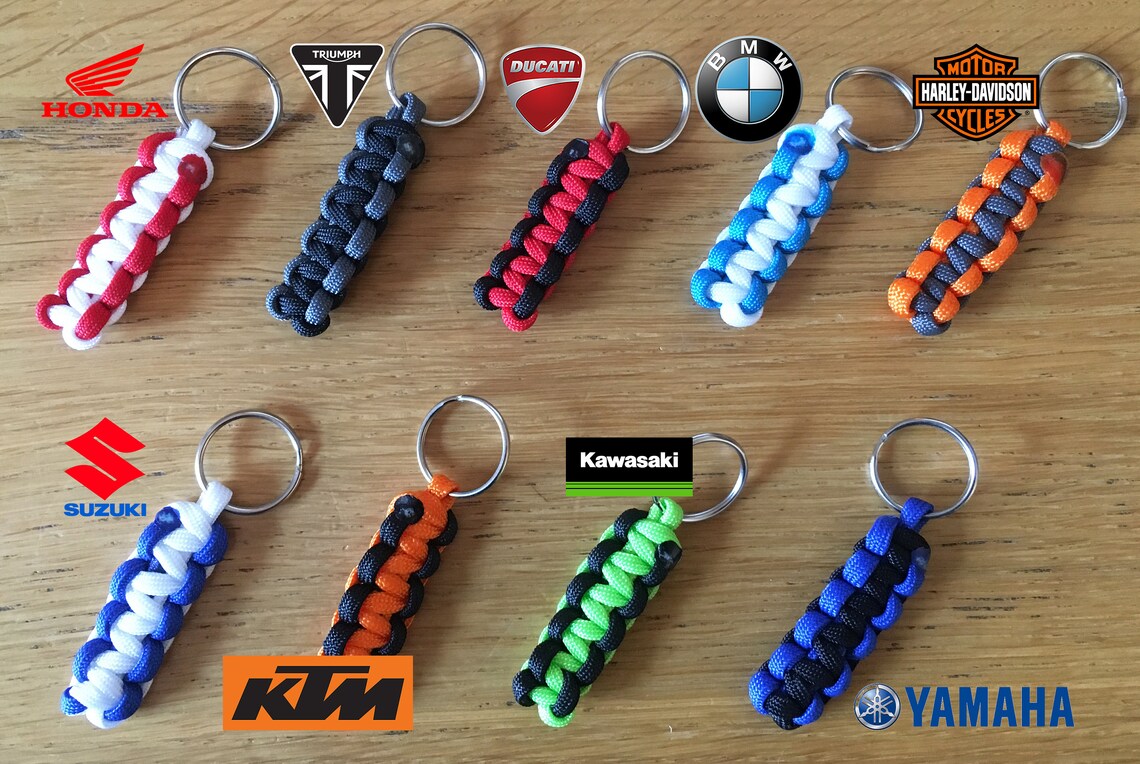 Paracord Motorbike Key Fob Motorcycle Key Ring BMW Ducati | Etsy