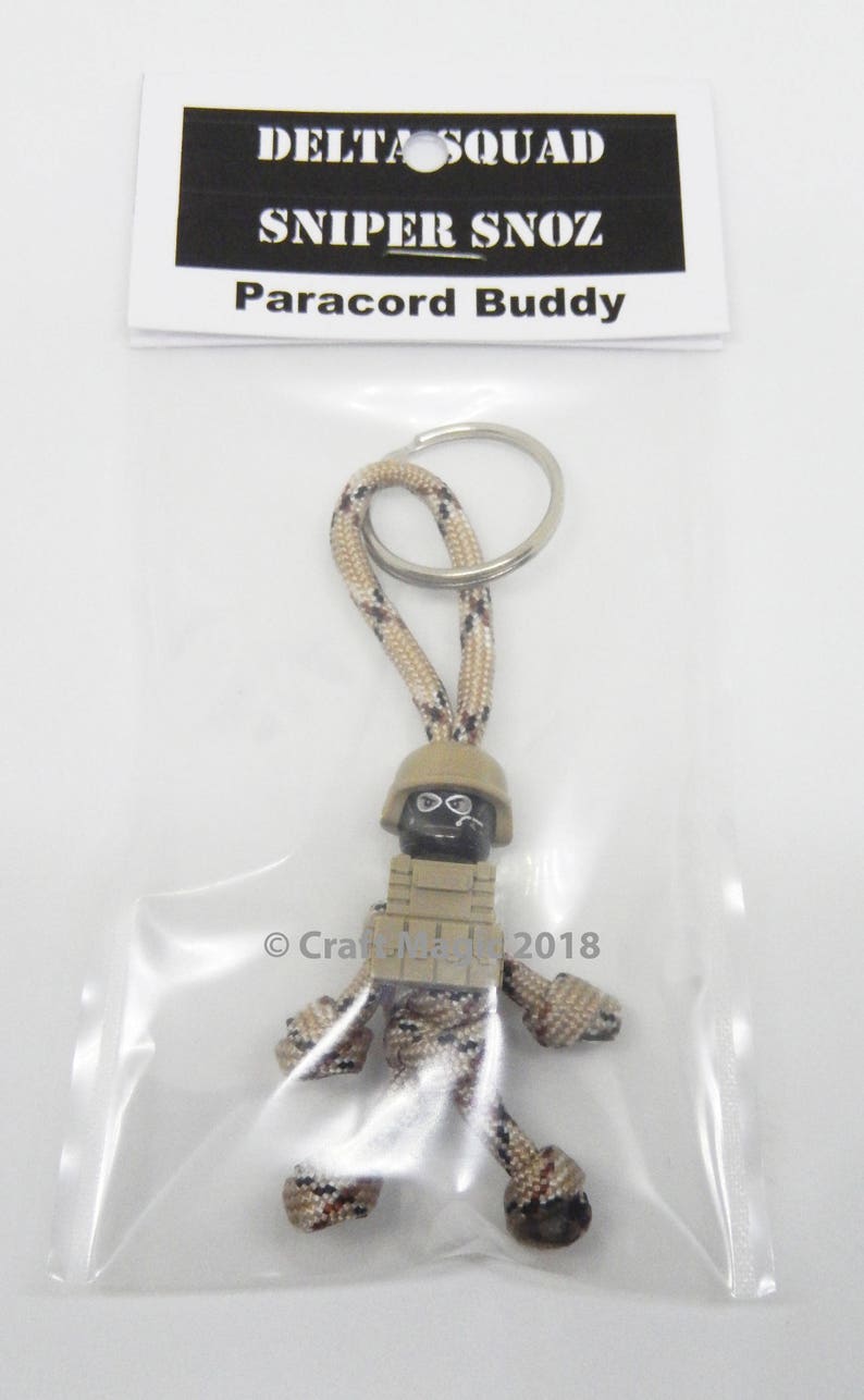 Sniper Snoz Military Army Paracord Buddy Key Chain Buddy Key Etsy