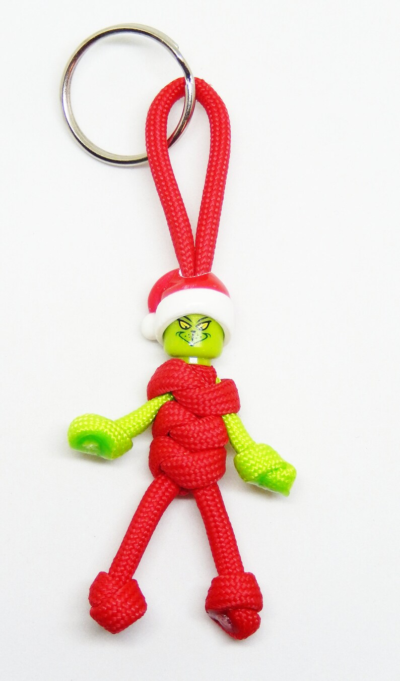 Grinch Christmas Paracord Key Chain Buddy Key Fob Zipper Pull Etsy