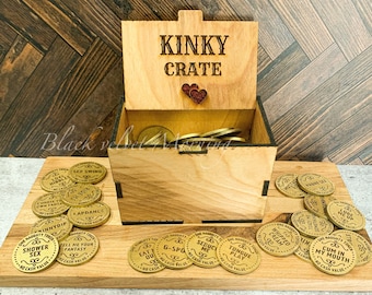Jetons coquins, jeu échangiste, jetons sexuels, cadeau EVJF, cadeau épicé pour la Saint-Valentin, cadeau d'anniversaire, jeux pour adultes, cadeau mari, personnalisé