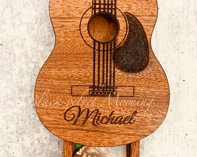 Guitar Pick Holder, Musician Gift, Guitar Pick Case, Personalized Gift, Unique Gift For Him, Father's Day Gift, Boyfriend Gift, Band Gift