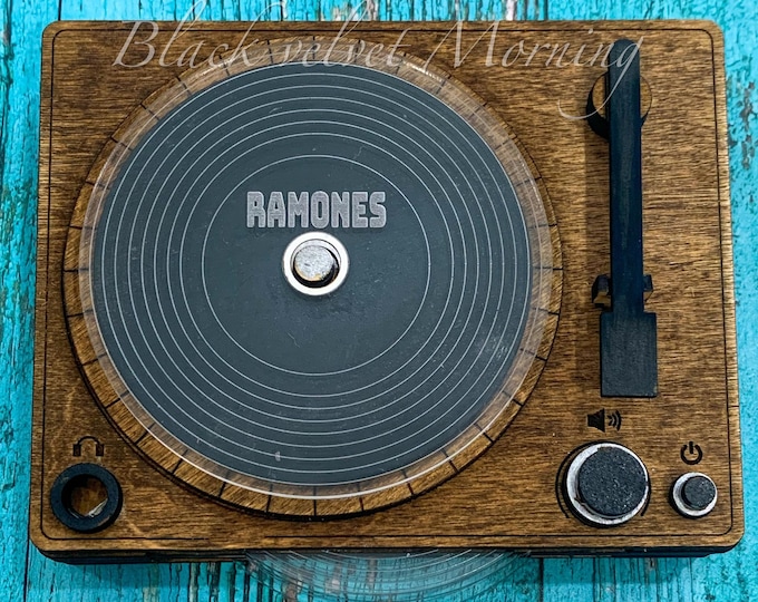 Retro Record Player, Coaster Set With Holder, Unique Coasters, Musician Gifts, Band Gifts, Unique Gift For Him, Record Coasters, Cool Gifts