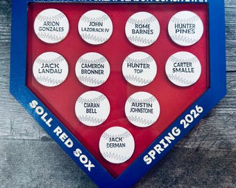 Thanks For a Great Season, Homeplate Plaque, Personalized Coach Gift, Baseball Coach Gift, End Of Season Gift, Custom Team Colors, Softball