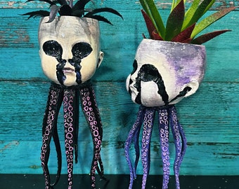 Baby Head Octopus Planter, Creepy Baby, Creepy Doll Planter, Gothic Gift, Horror  Planter, Succulents Planter, Gothic Decor, Gift
