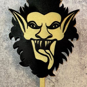 Adorno para árbol de Krampus, decoración gótica para árbol de Navidad, decoración pagana para Navidad, adorno navideño de terror, regalo de Krampus