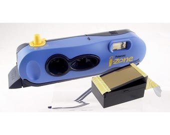 Vintage Polaroid I-Zone Instant Pocket Camera Blue Flash Sealed Mini Photos