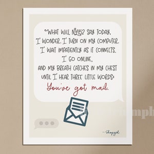 You&#39;ve Got Mail, Print, House, Room, Decor, Instant Download