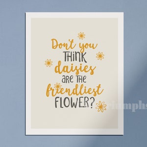 You&#39;ve Got Mail, Daisies, Print, Modern, House, Decor, Instant Download