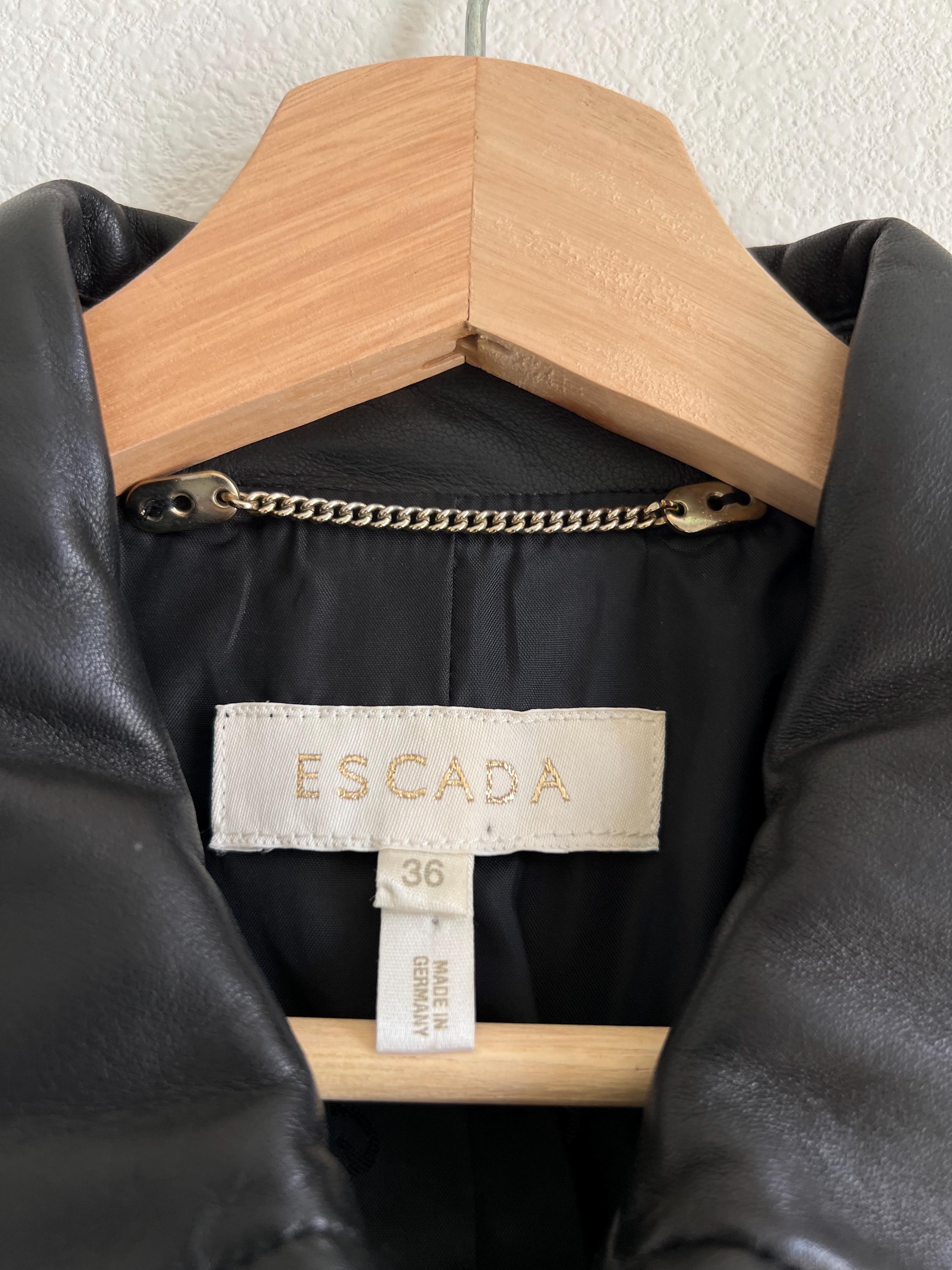 ヴィンテージ エスカーダ ブラック ラムレザー ジャケット - Etsy 日本