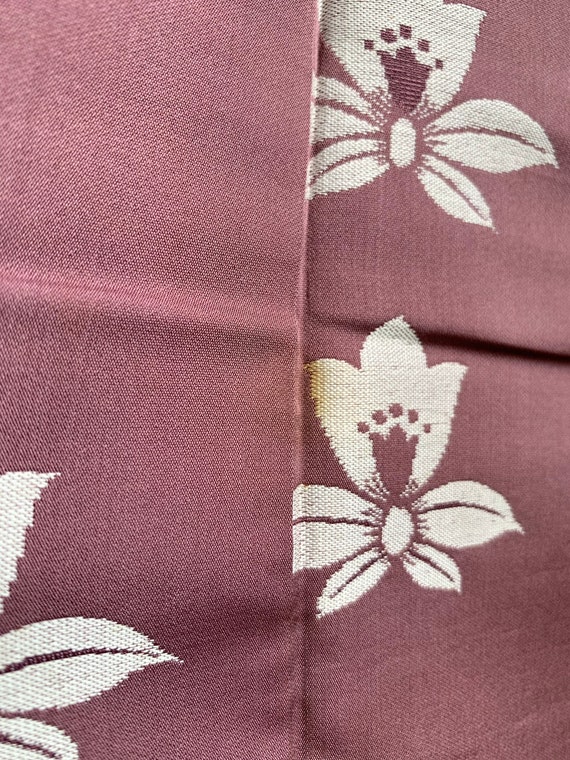 Antique Dusty Rose Silk Kimono - image 8