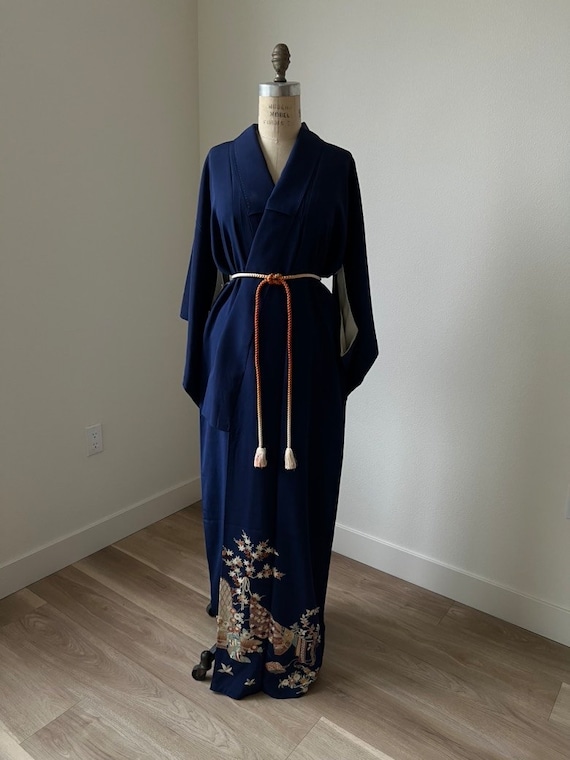 Antique 1930s Japanese silk Irotomesode kimono | … - image 2
