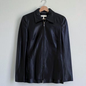 Vintage ESCADA Black Lamb Leather Jacket