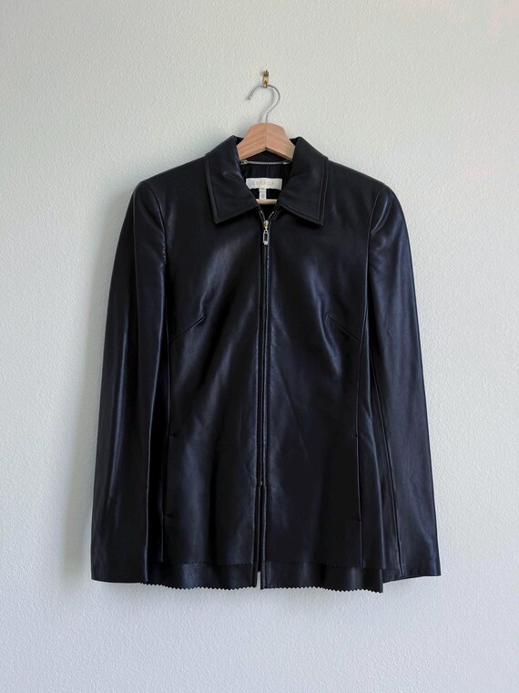 エスカーダ　ラムレザージャケット　ブラック ヴィンテージ エスカーダ ブラック ラムレザー ジャケット