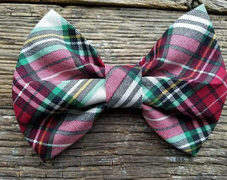 bowties Christmas plaid Dog bowtie collection 6 pack
